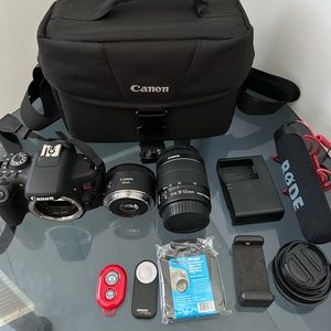 Canon Rebel T6i DSLR Camera set🔥